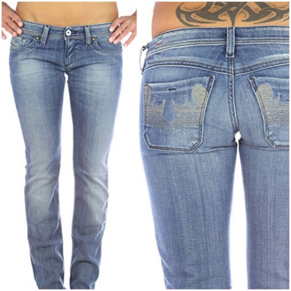 Diesel Lowky wash 008IG straight leg jeans